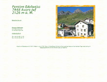 Tablet Screenshot of pension-edelweiss.ch